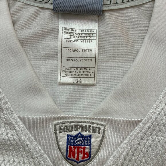 Reebok 2004 Edgerrin James Colts #32 Jersey L White NFL On Field Vintage - Picture 6 of 7